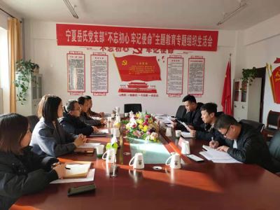 寧夏岳氏黨支部召開“不忘初心，牢記使命”主題教育專題組織生活會(huì)